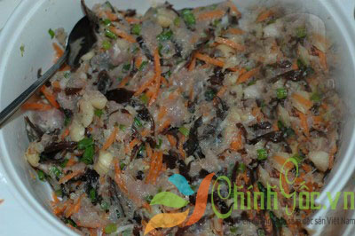 chuan bi goi cha và chien