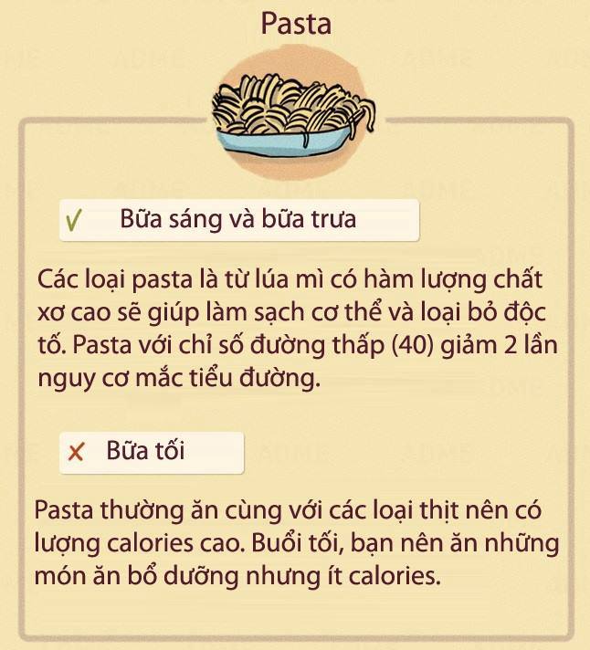 Nên ăn gì và khi nào ?