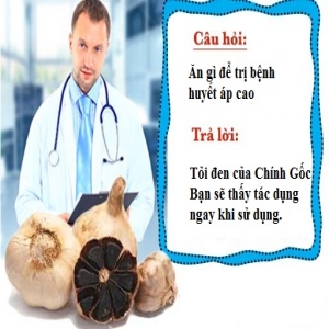 Tỏi đen điều trị bệnh cao huyết áp