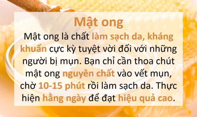 trị mụn bằng mật ong