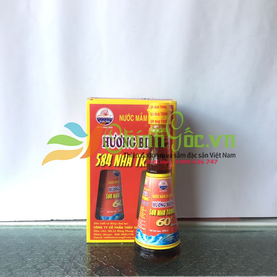 Nước mắm cá cơm 584 Nha Trang 60 độ đạm
