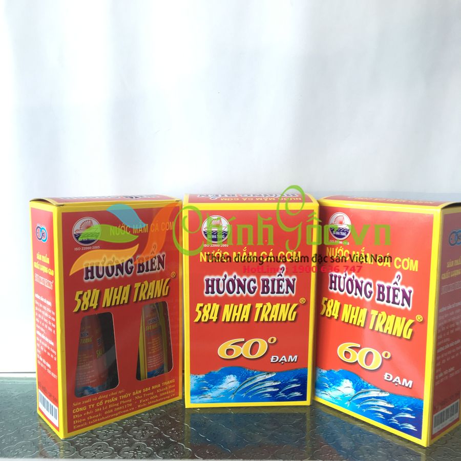 Nước mắm cá cơm 584 Nha Trang 60 độ đạm
