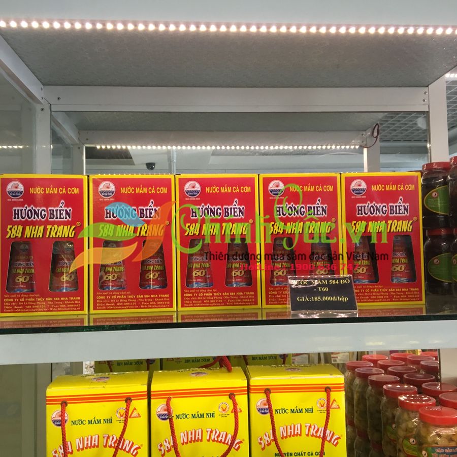 Nước mắm cá cơm 584 Nha Trang 60 độ đạm