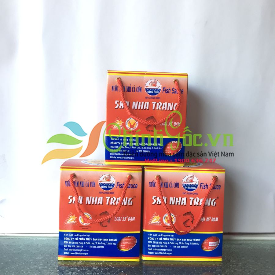 Nước mắm nhĩ 584 Nha Trang 35 độ đạm