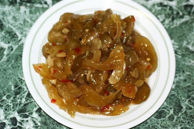 dua mam thit luoc