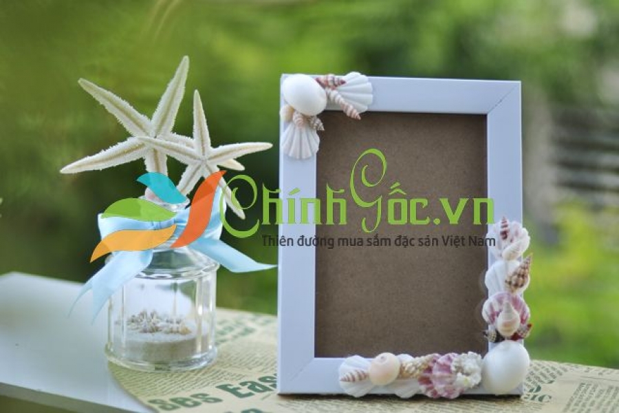 KHUNG ẢNH VỎ SÒ VỎ ỐC (13×18) KA29